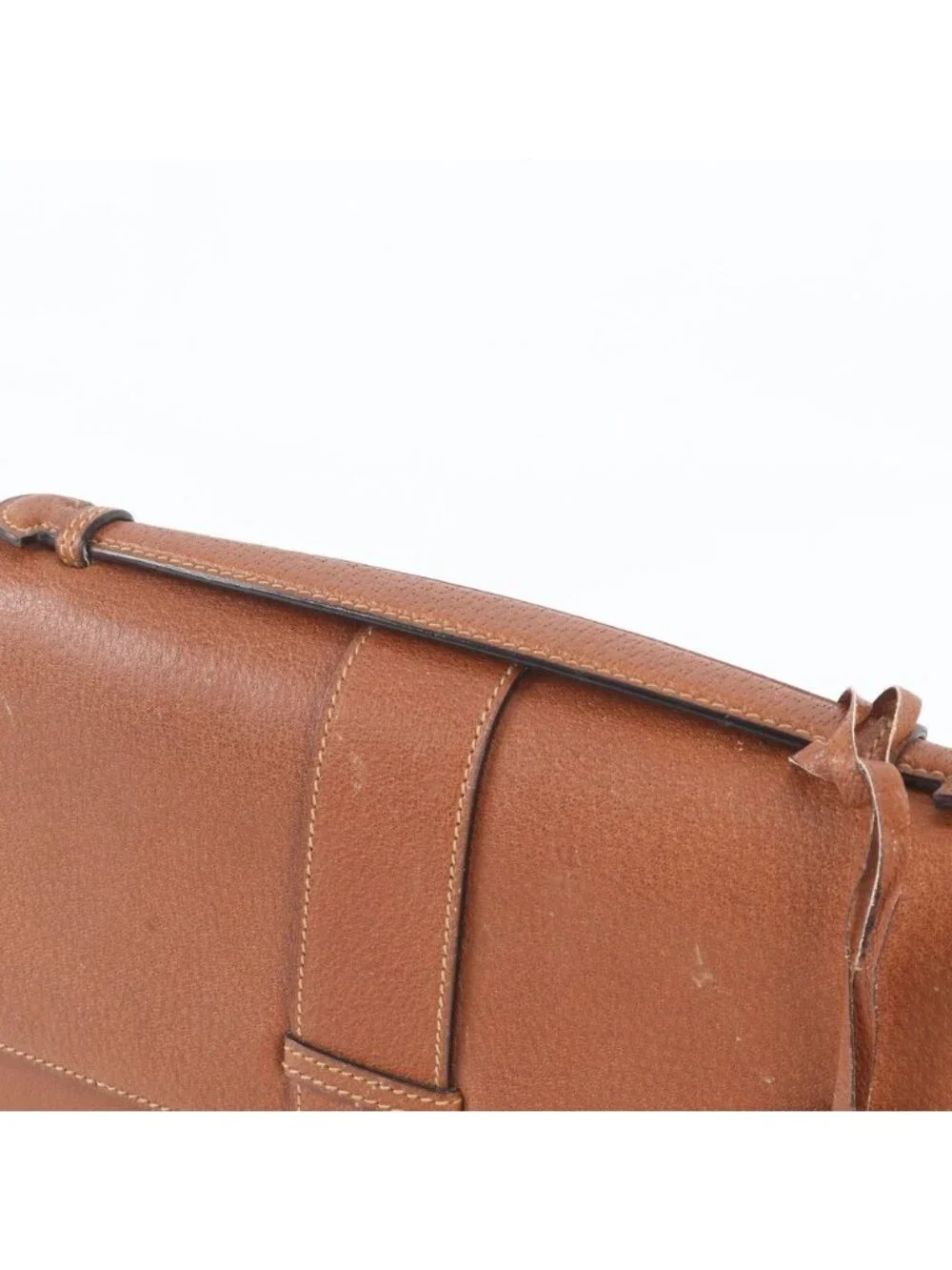 Gucci O-Rudo 004 14 Leather 2-Way Shoulder Bag Crossbody Messenger Brown